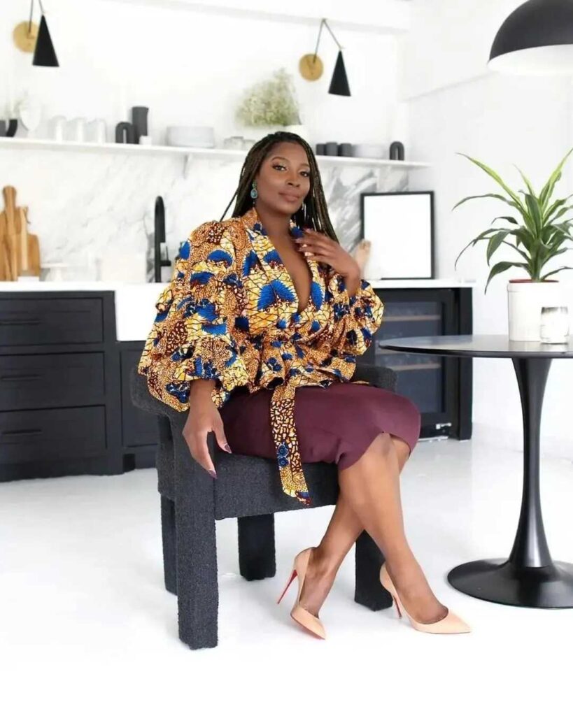 Latest Ankara Skirt And Blouse