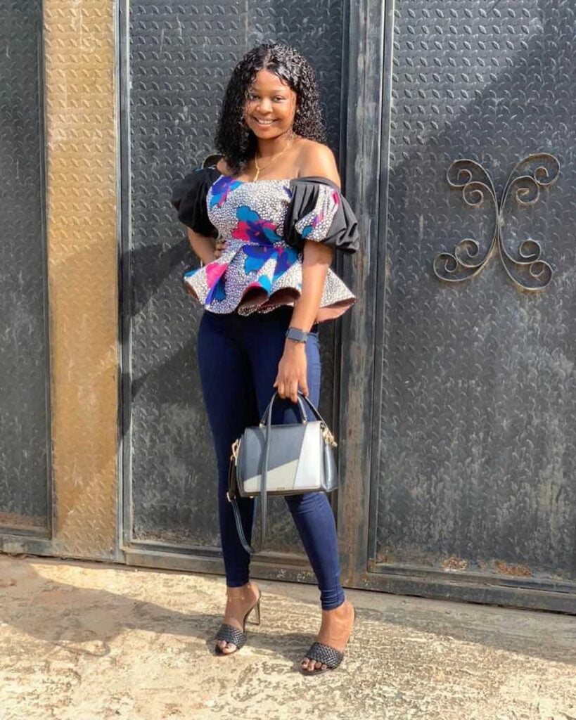 African Fashion Styles - Pictures Of Latest Peplum Ankara Skirt And Blouse Styles