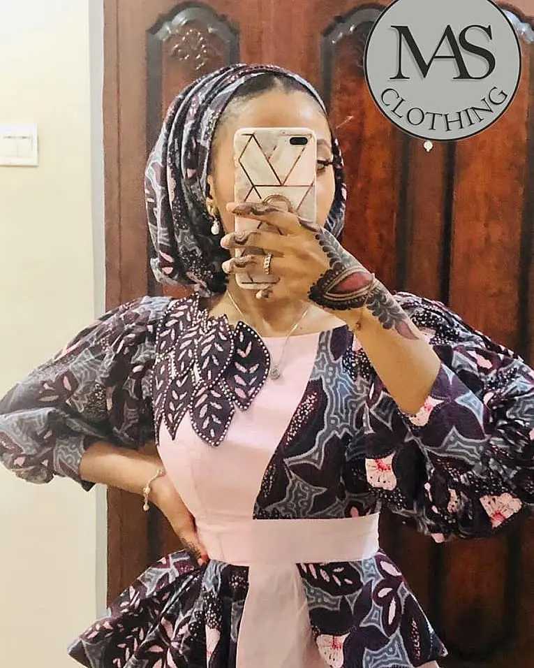 Latest Peplum Ankara Skirt And Blouse