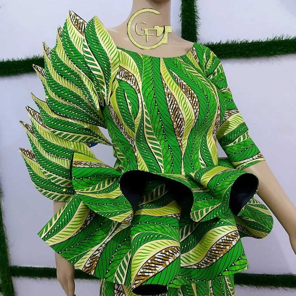 Peplum Ankara Skirt And Blouse Lace Styles