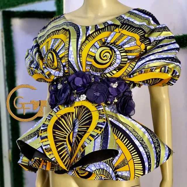 Peplum Ankara Skirt And Blouse