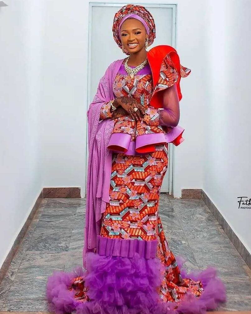 Peplum Ankara Skirt And Blouse