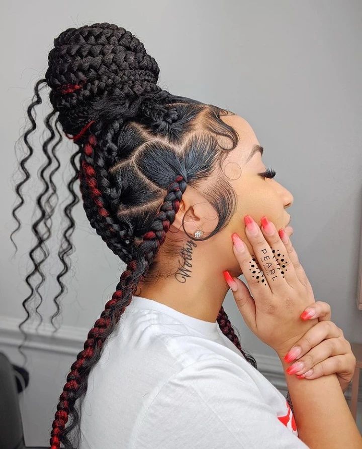 hairstyles for ladies big braids