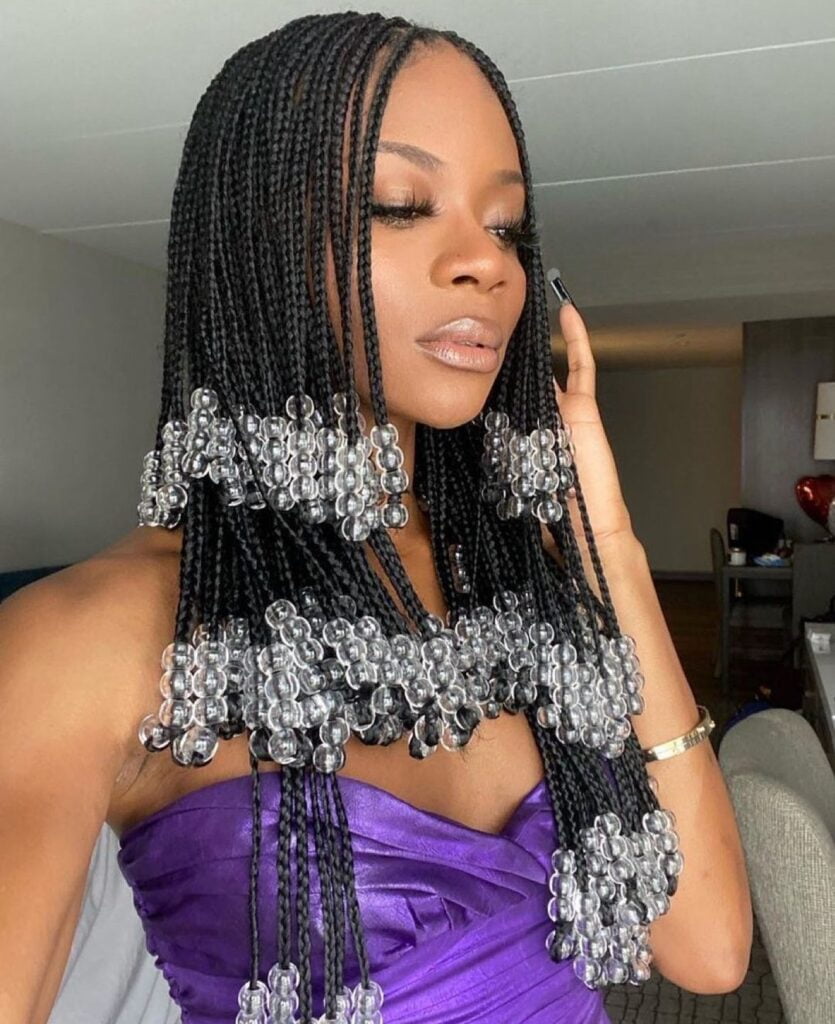 Beaded braids for ladies