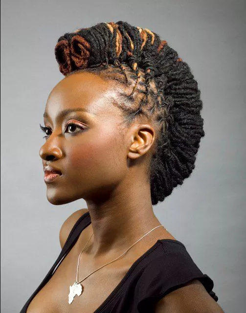 Bold Mohawk with Dreads