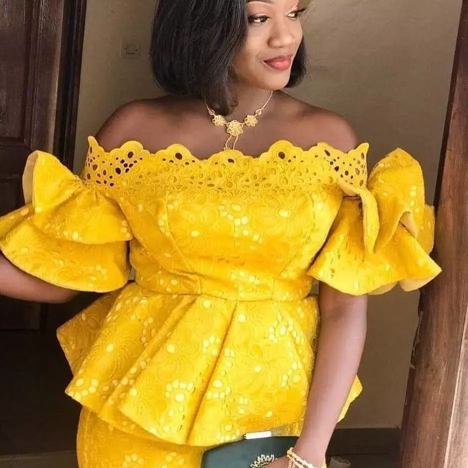 Lace blouse styles for wrapper