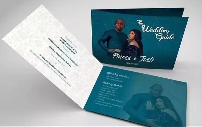 Nigerian Wedding Reception Program