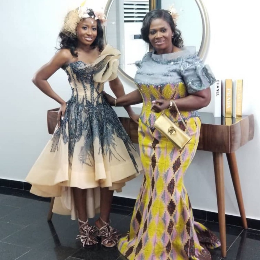 Bride mother dress for wedding