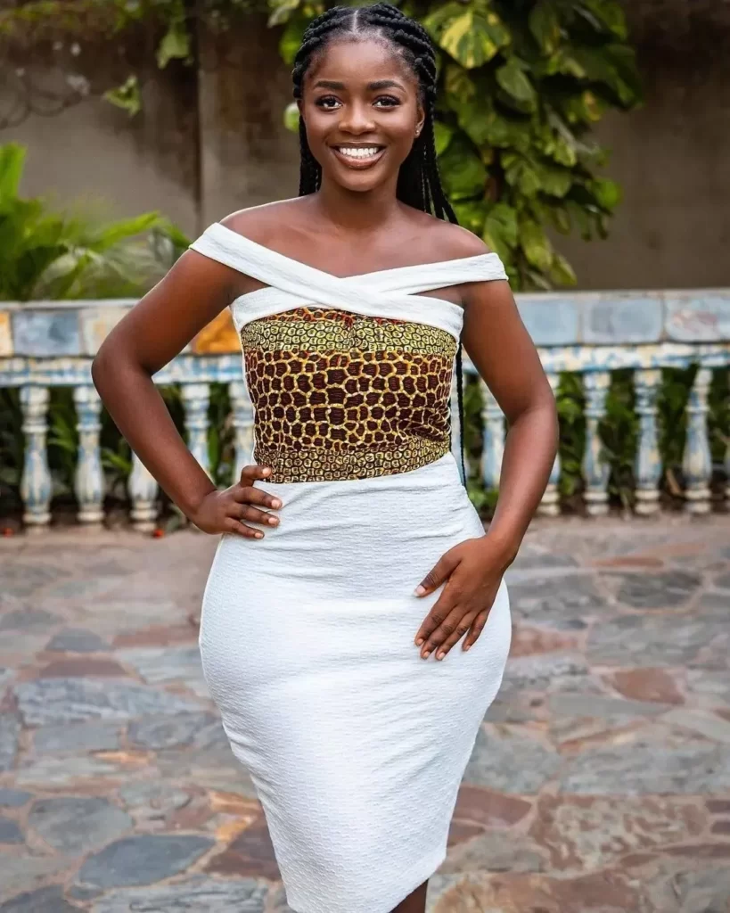 White & Ankara fashion Styles