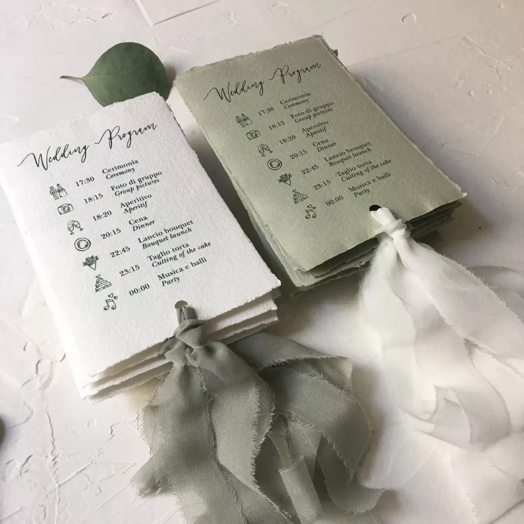 Nigerian wedding reception program sample and details