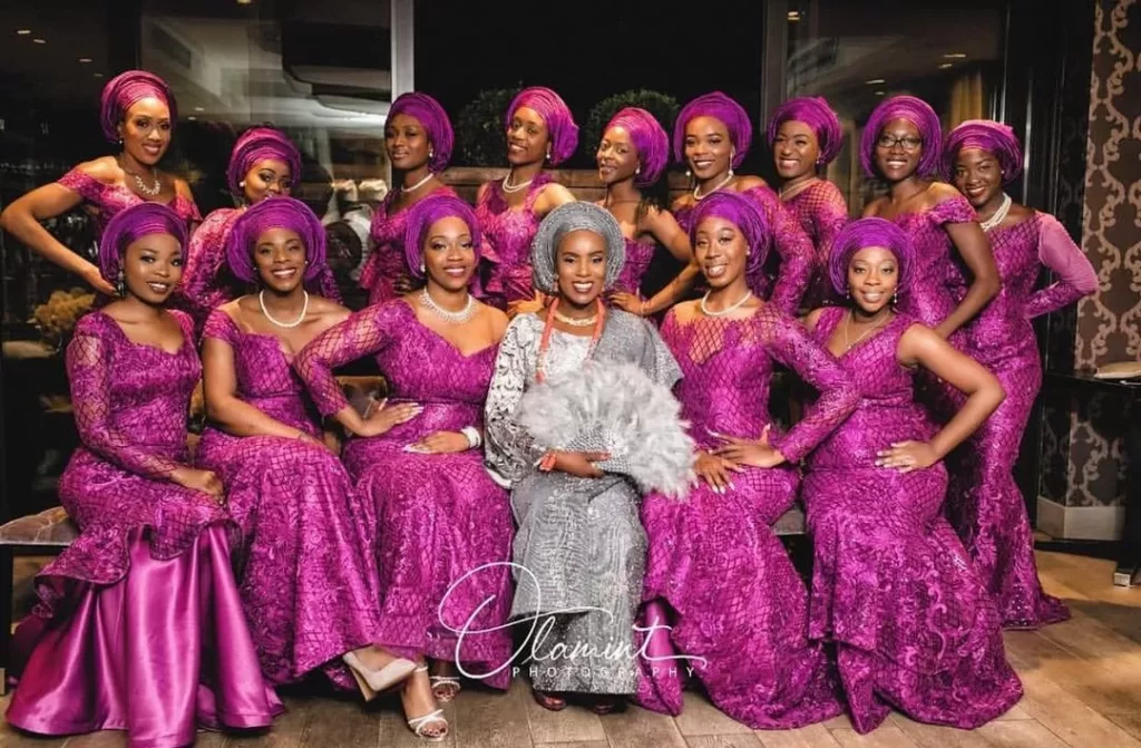 Pictures of latest lace Aso Ebi Styles