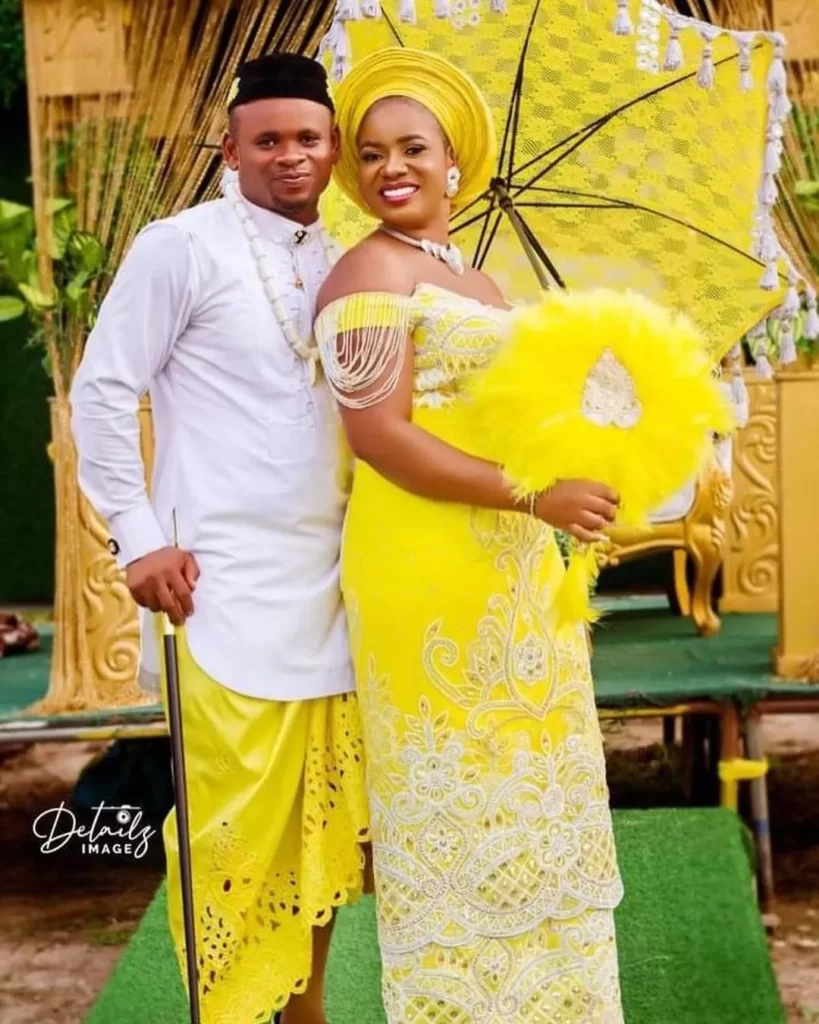 Niger Delta Traditional Wedding Attire For Couples
