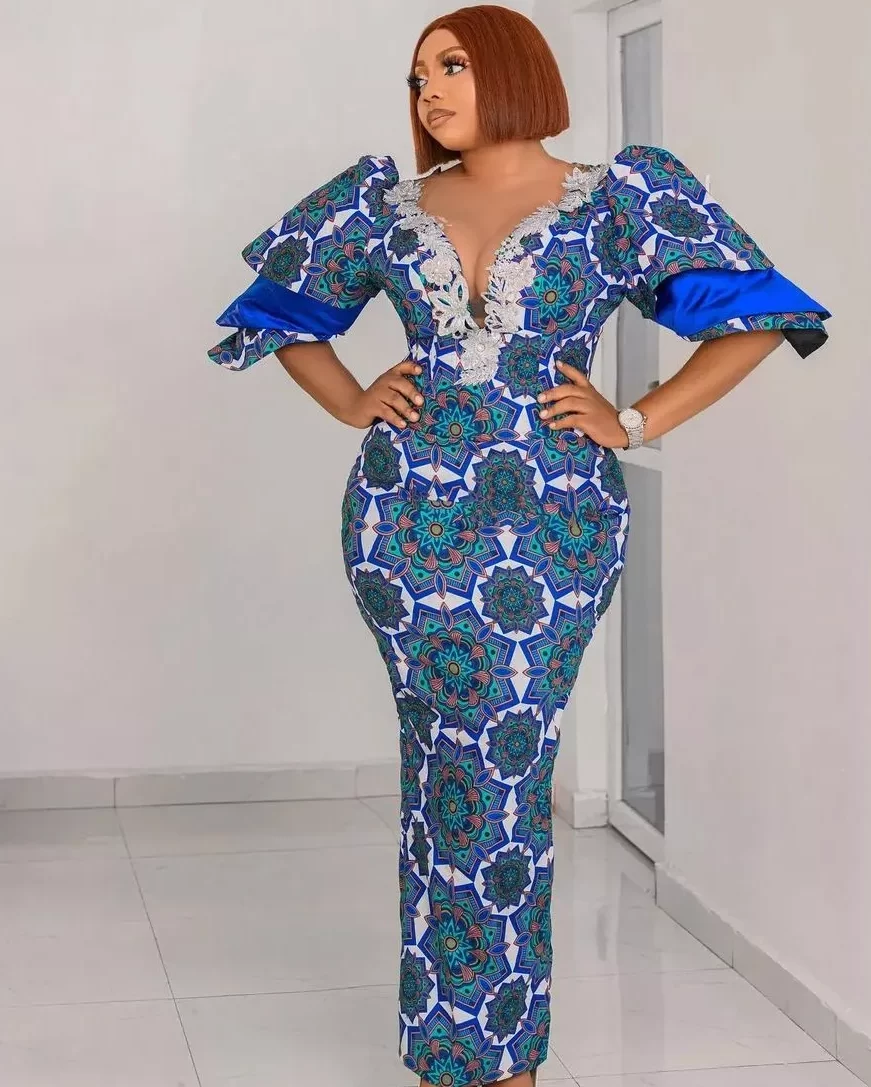 Ankara long Gown Styles For Wedding