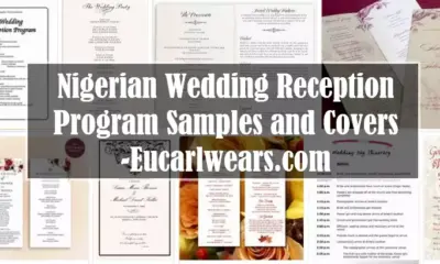 Nigerian Wedding Reception Program