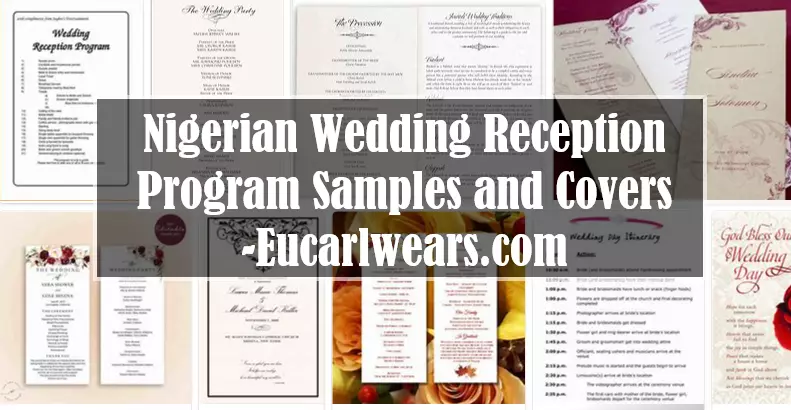 Nigerian Wedding Reception Program