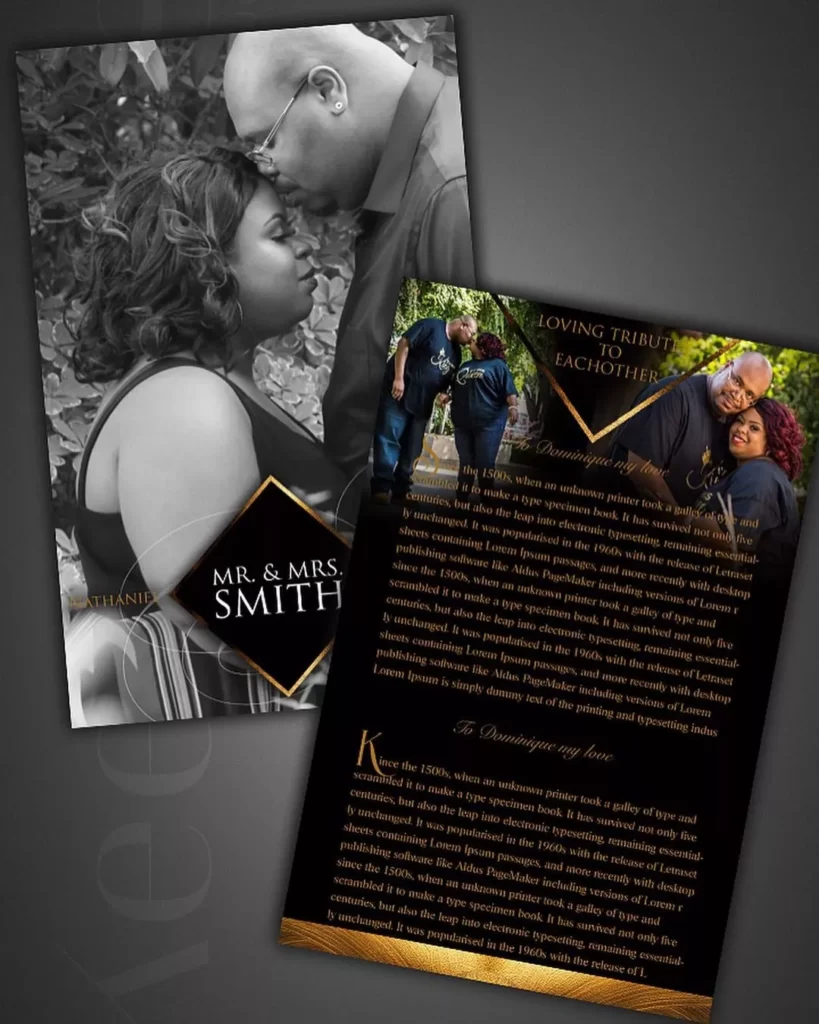 Nigerian Wedding Reception Program