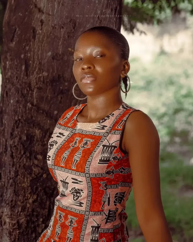 High Neck Sleeveless Ankara Dress