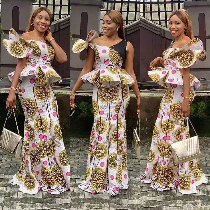 Trending Ankara Straight Long Gown Styles