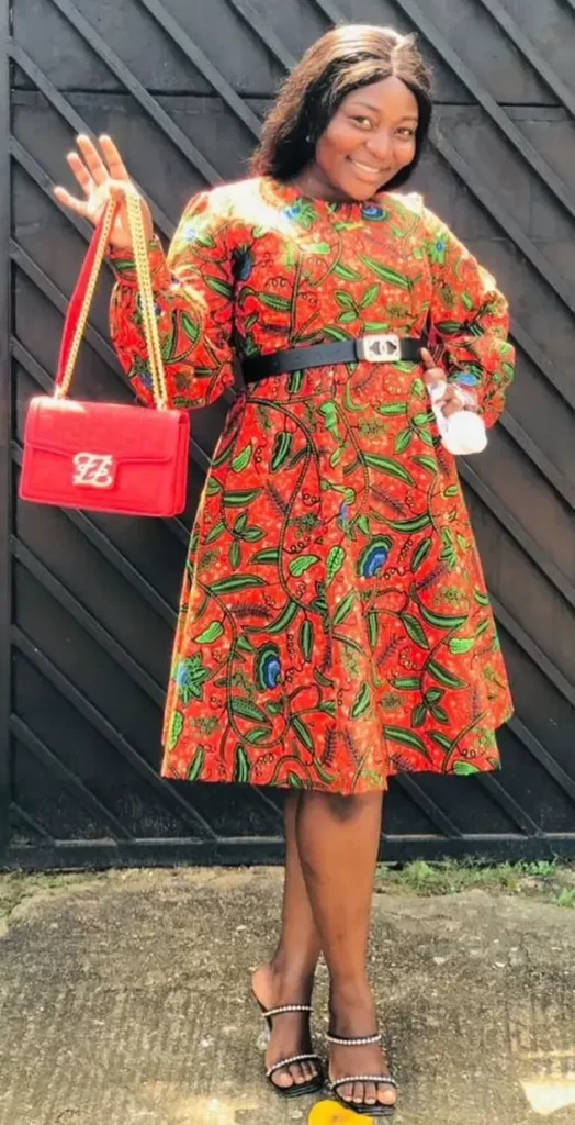 Ankara flare short gowns