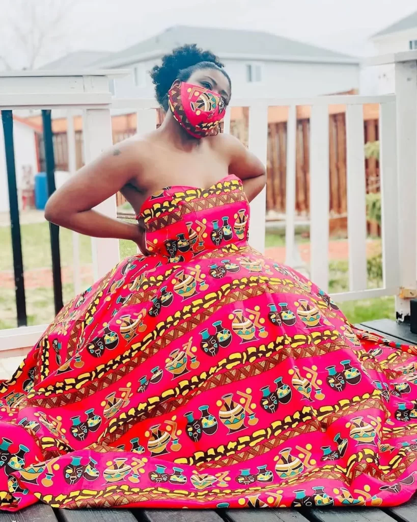 Ankara short gowns