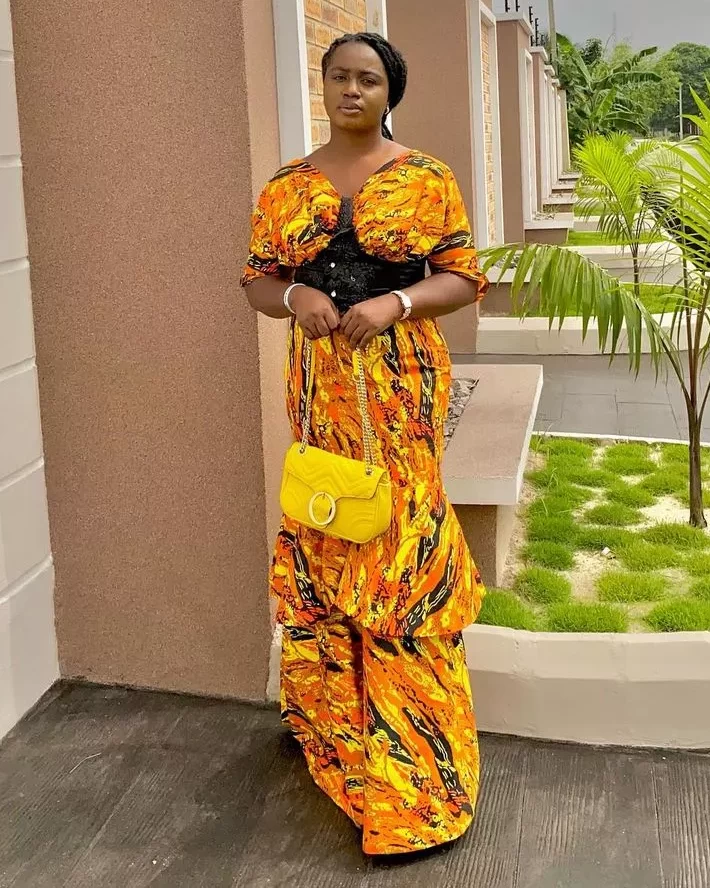 Trending Ankara Straight Long Gown Styles