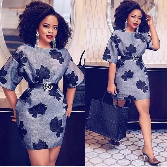 Ankara Short Danshiki Gown For Boss Ladies