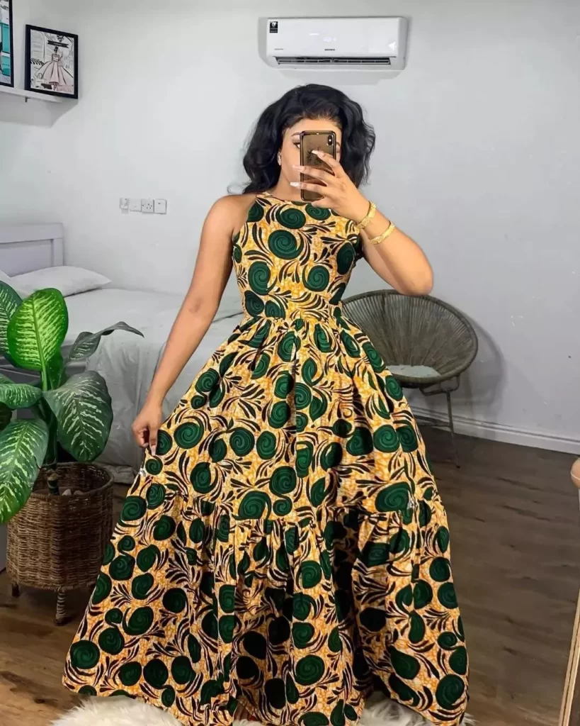 Latest Ankara Straight Long Gown Styles