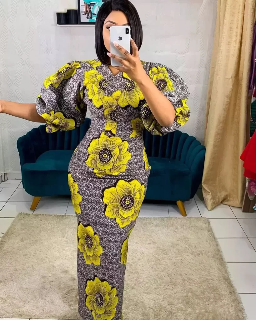 Latest Ankara Straight Long Gown Styles