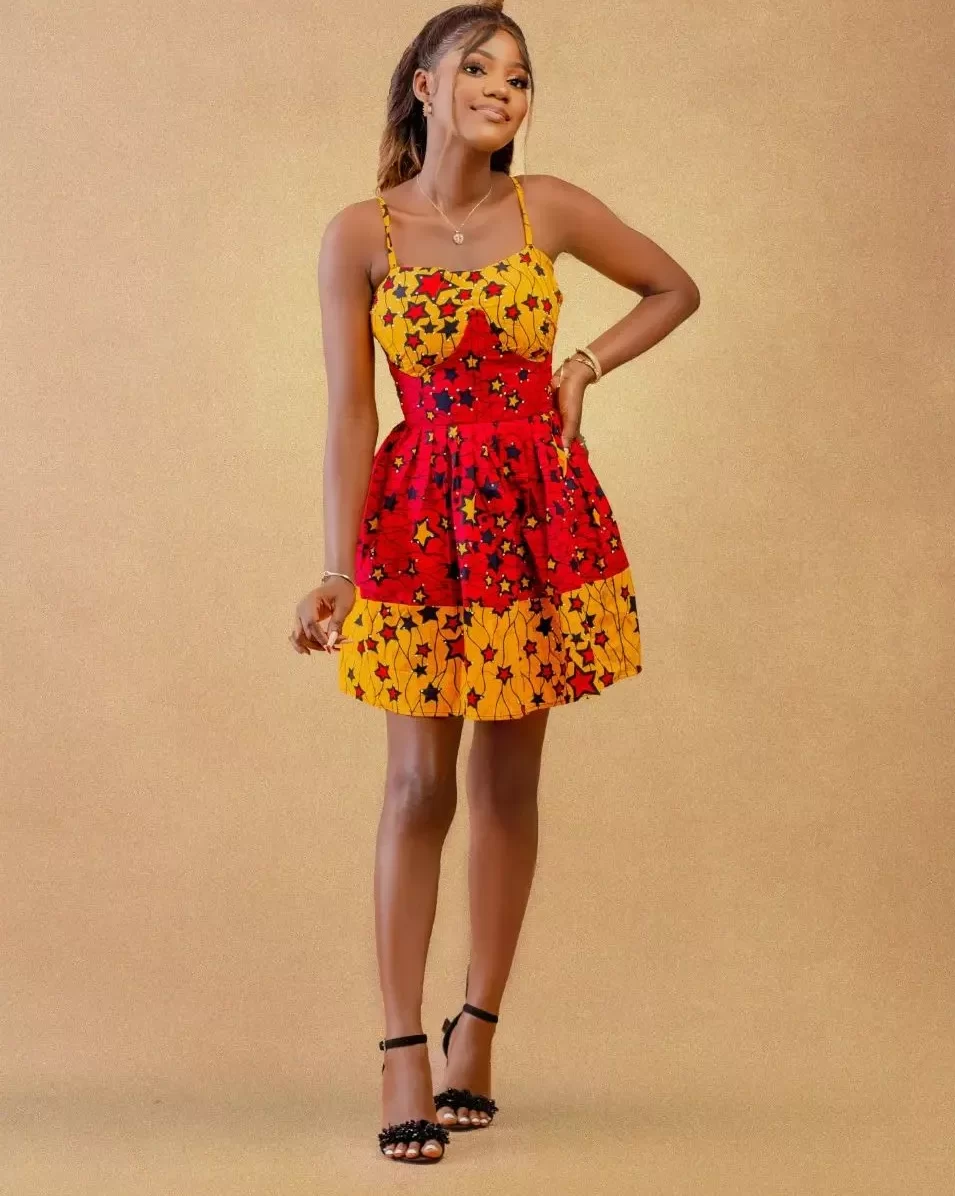 Sleeveless Stylish Trends Of Ankara Short Gown Dresses