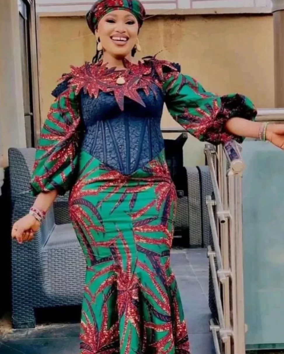 Trending Ankara Straight Long Gown Styles