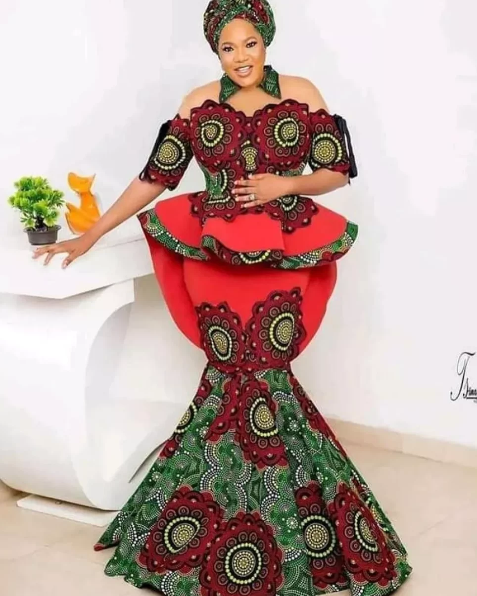 Trending Ankara Straight Long Gown Styles