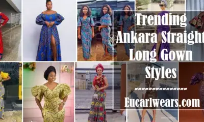 Trending Ankara Straight Long Gown Styles