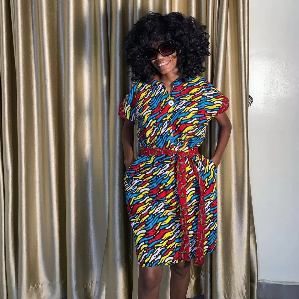 Gorgeous Female Dashiki Short Gown Dress