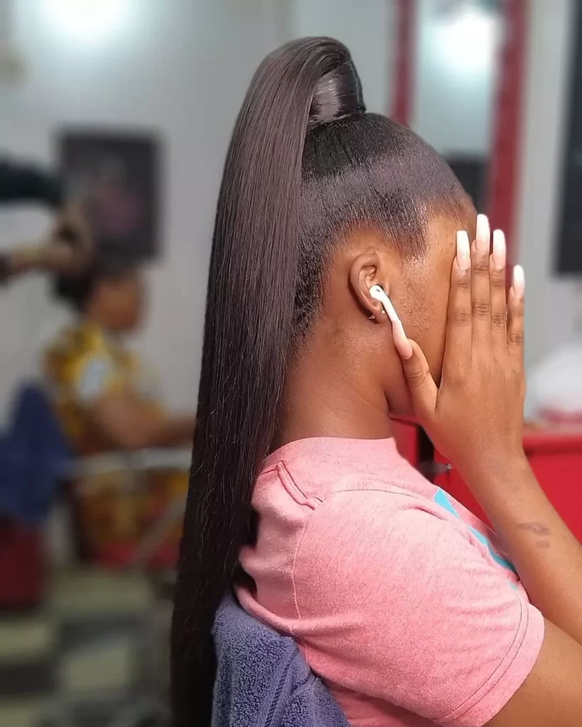 gel back hairstyle