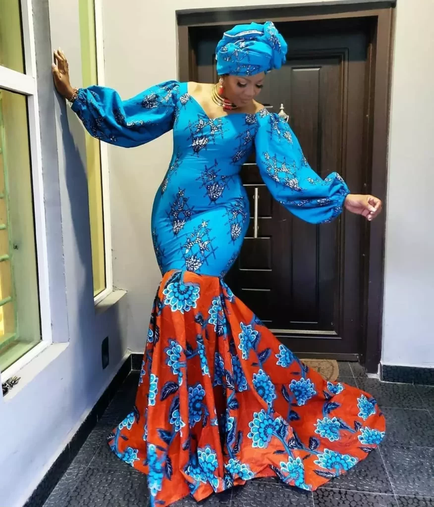 Latest Ankara Straight Long Gown Styles