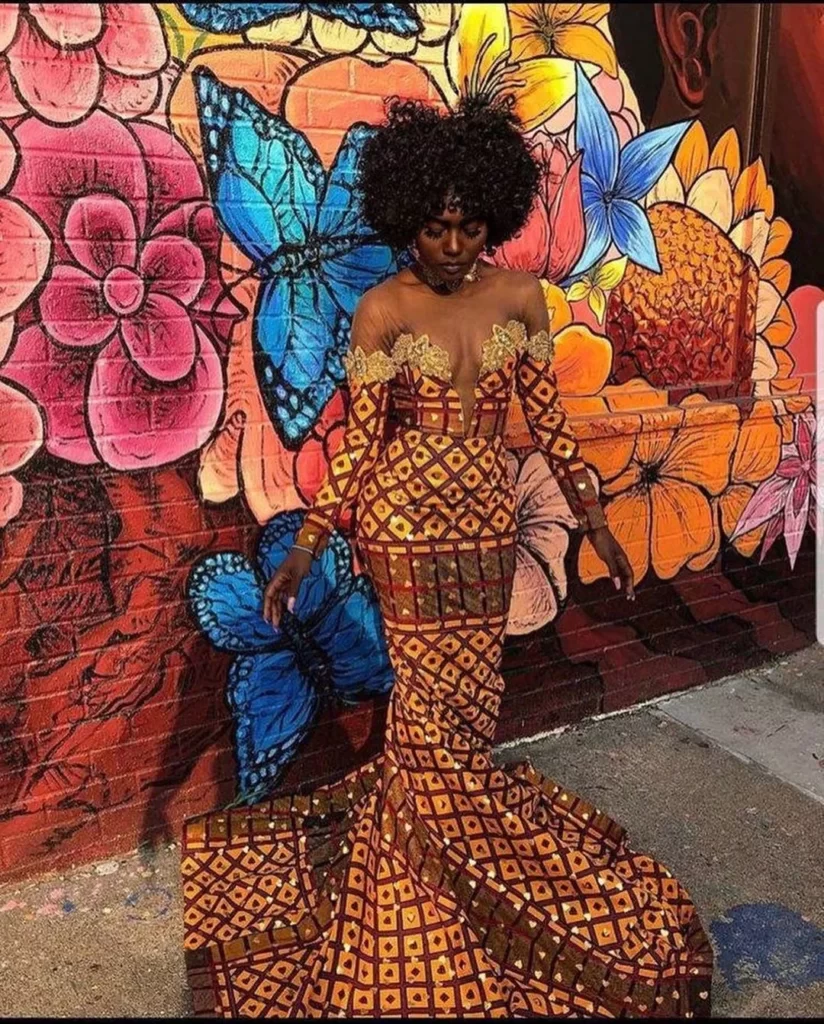 Off Shoulder Long Sleeve In African Fashion Dresses Ideas
