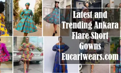 20 Latest and Trending Ankara Flare Short Gowns