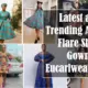 20 Latest and Trending Ankara Flare Short Gowns
