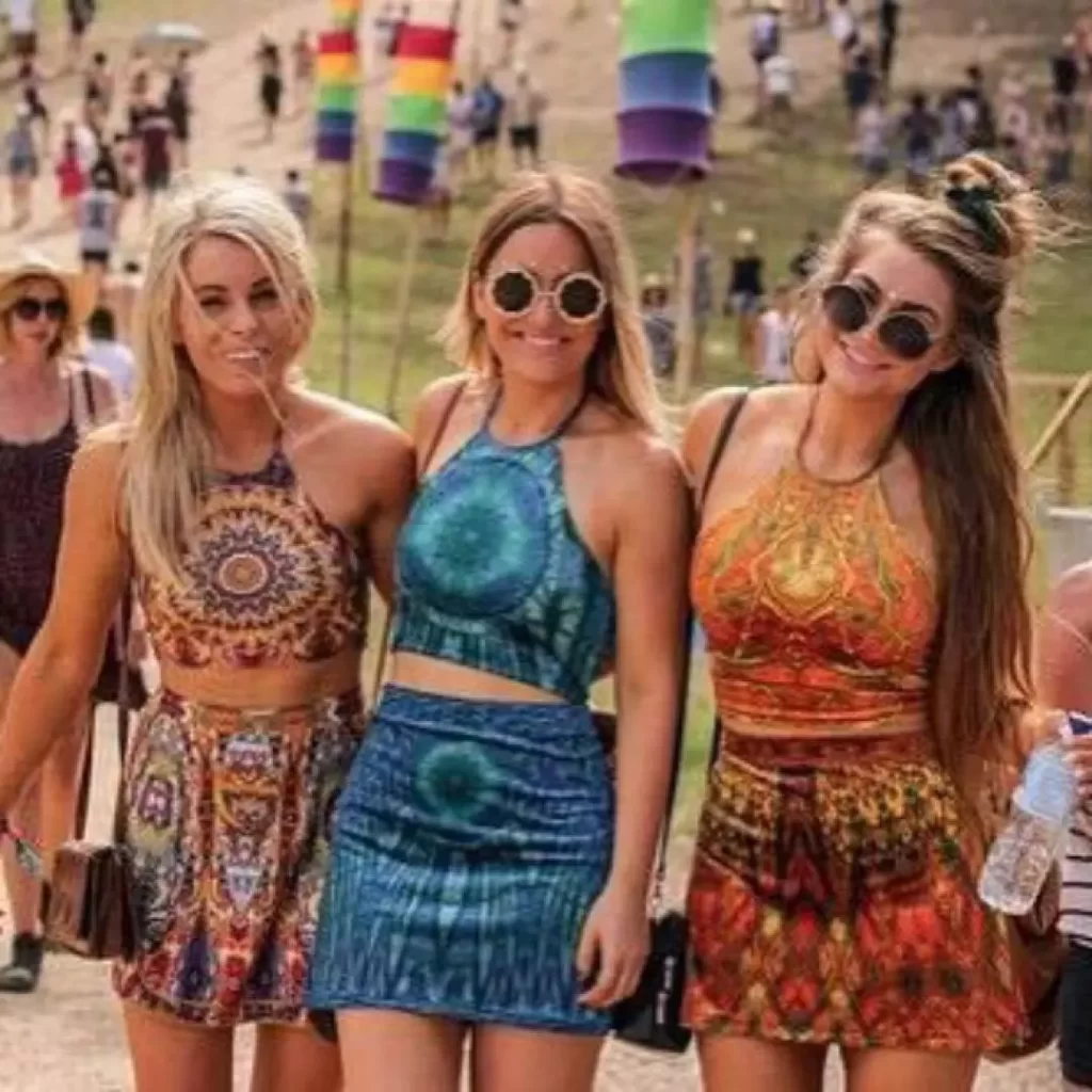 Crop Top on Mini Skirt