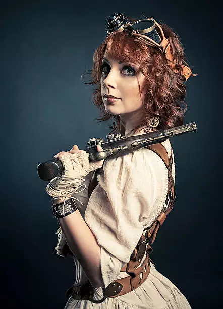 Steampunk fashion style