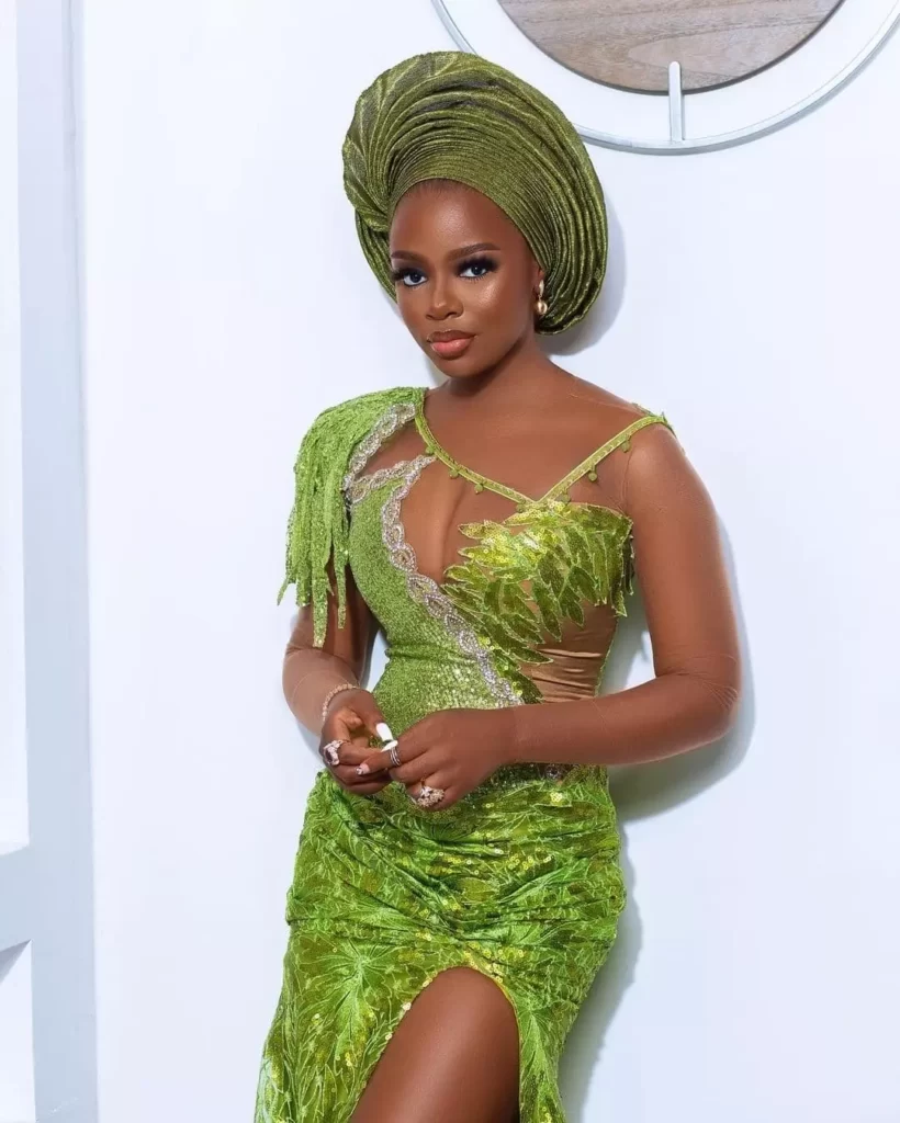 Green sequence Dress Suitable For Any Event