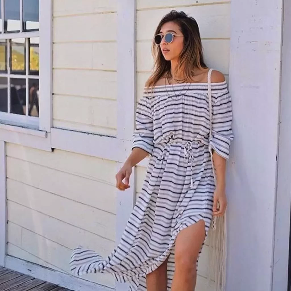 Belted Flowy Boho Dress
