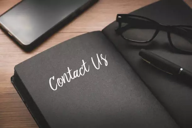 Contact us page for a fashion blog business