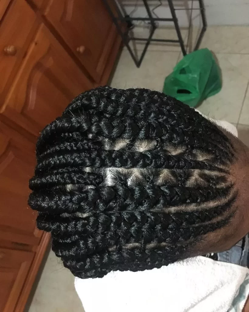 Big and Small Size Ghana Weaving Hairstyles