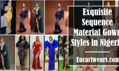 Exquisite Sequence Material Gown Styles in Nigeria