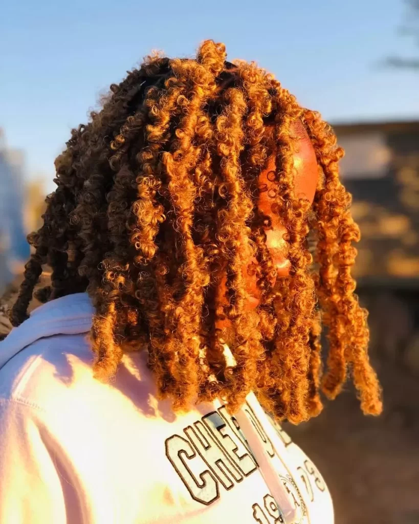 Thick short butterfly dreads