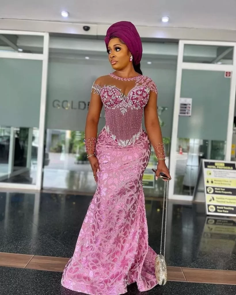 Shinny Dress Combo with Sequence Material