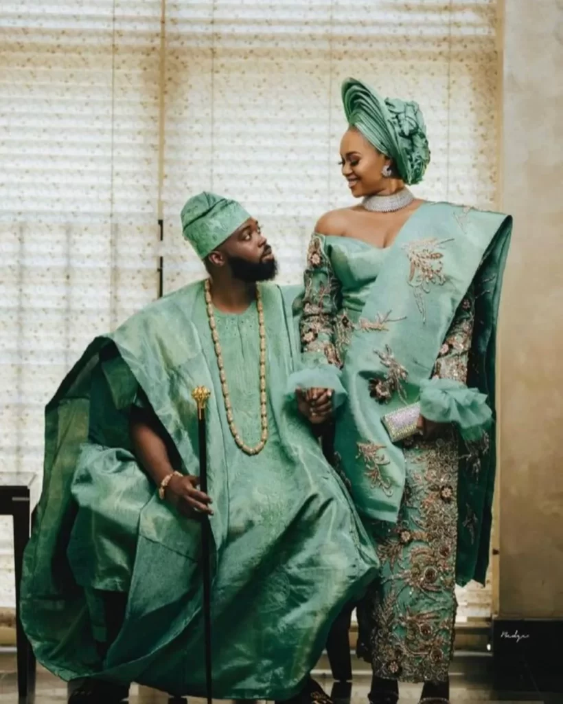 Yoruba Introduction Outfits for Couples