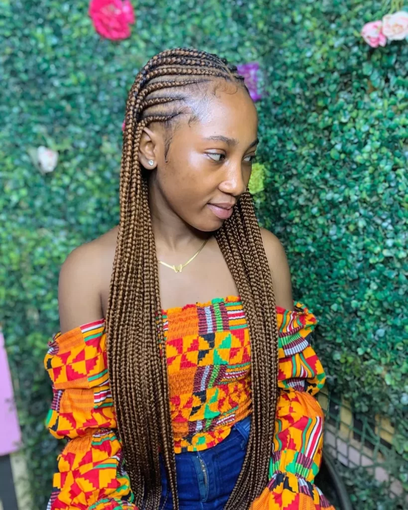 Long Ghana Weaving Braids For Ladies