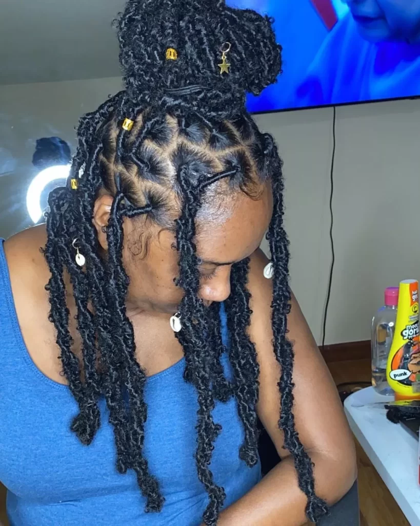 Twisted dreadlocks for women